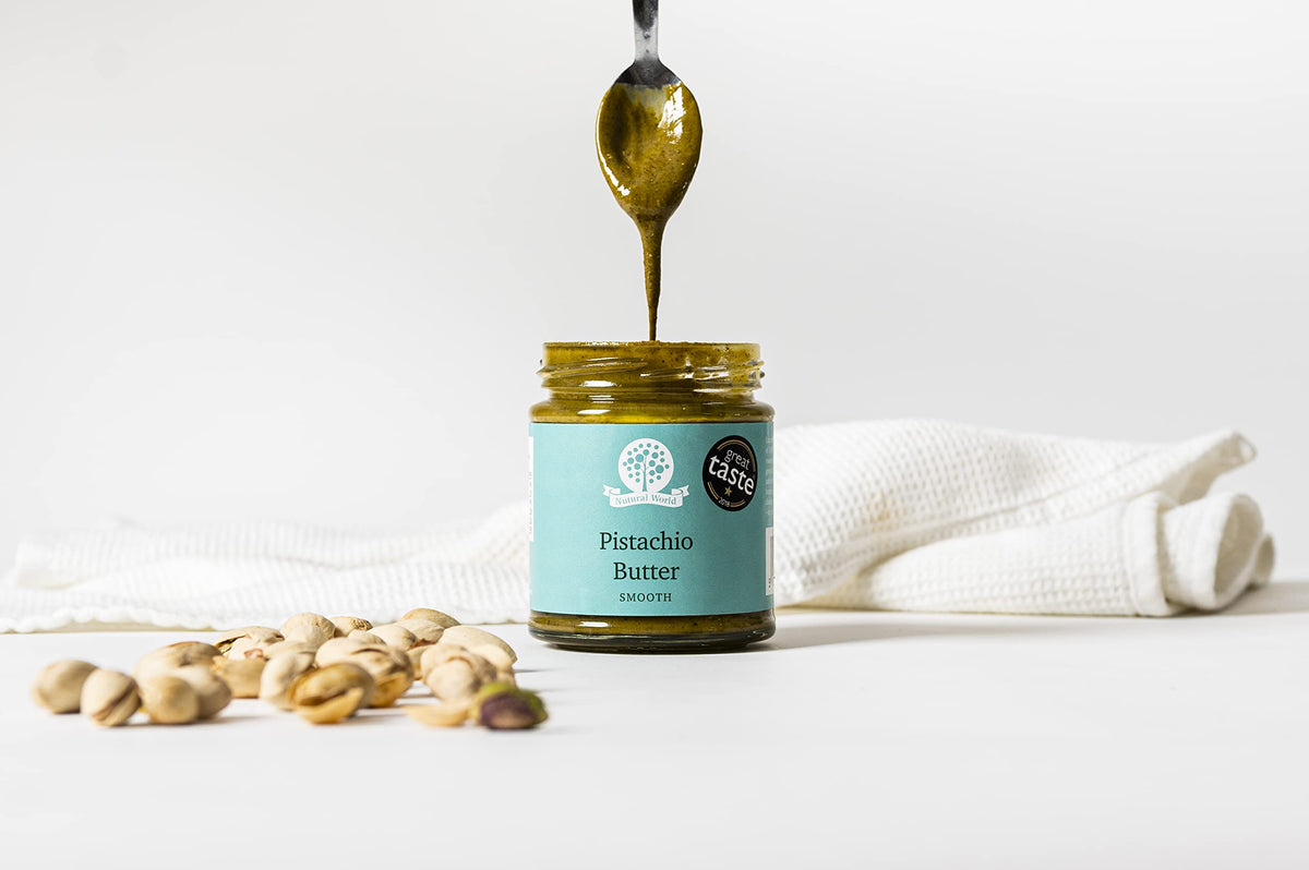 Nutural World single ingredient pistachios highlighting purity and simple ingredients