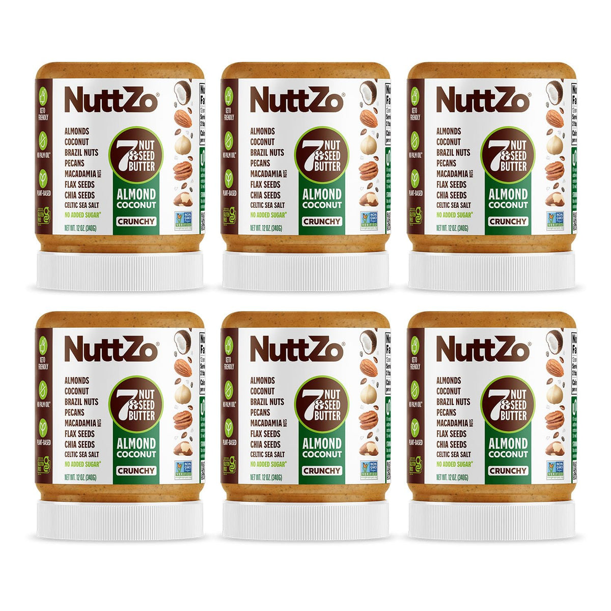NuttZo Keto almond-coconut-butter-jar delivering creamy, keto-friendly snack