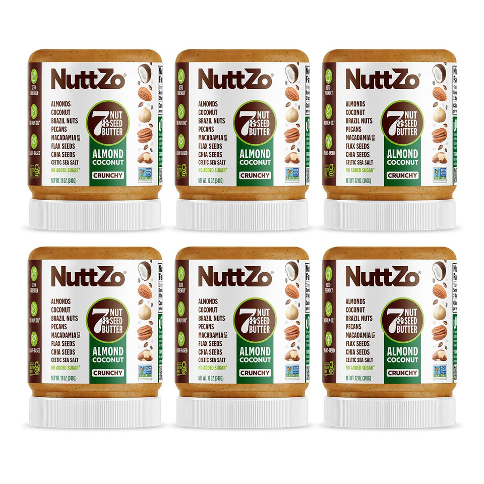 NuttZo Keto almond-coconut-butter-jar delivering creamy, keto-friendly snack