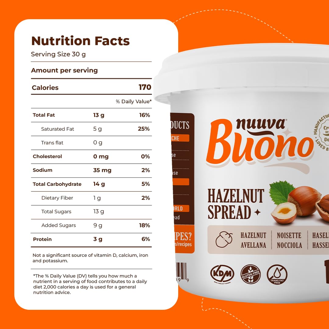 Nuuva Buono spread on pastry for a rich nutty finish.