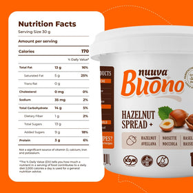 Nuuva Buono spread on pastry for a rich nutty finish.