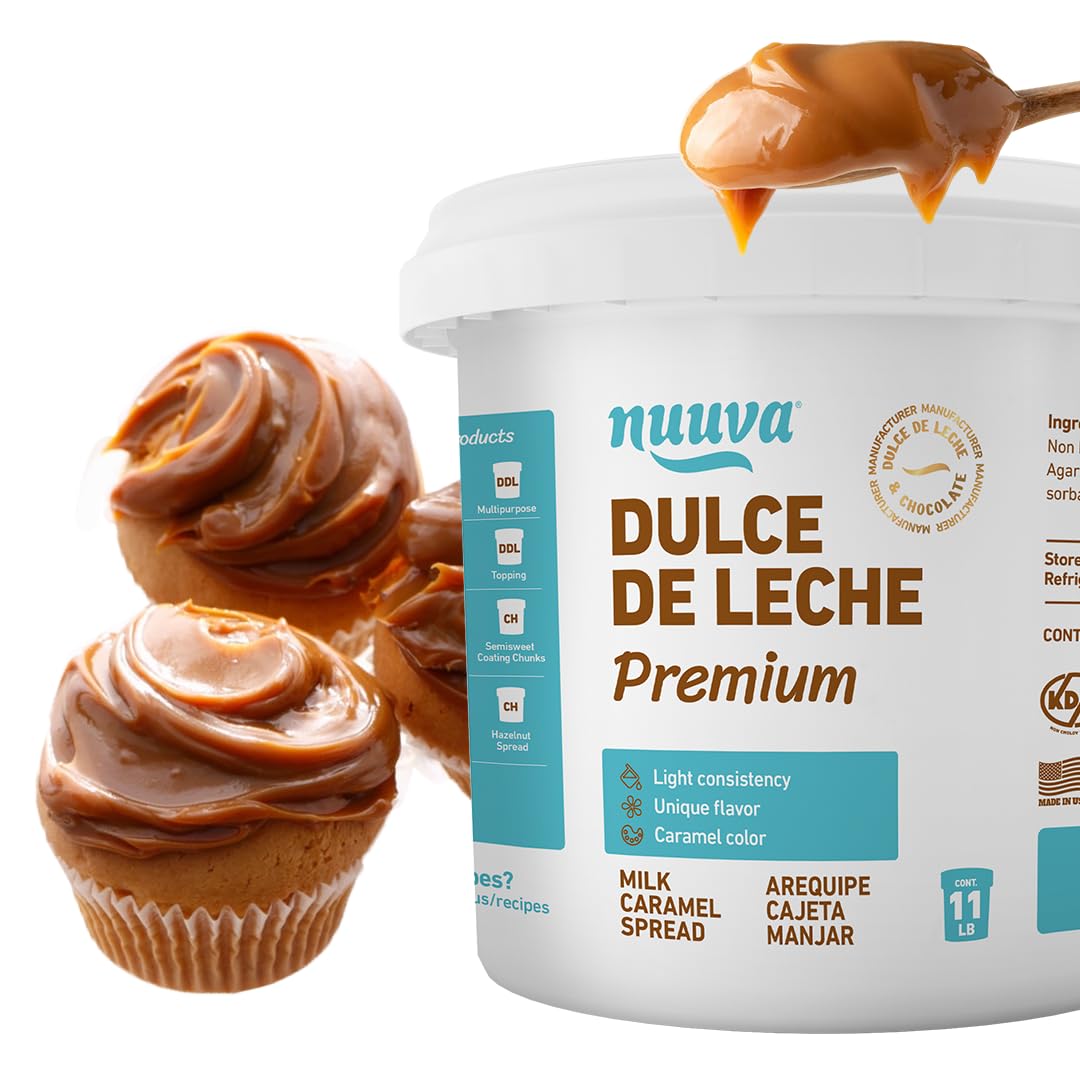 Nuuva Dulce de Leche jar pour delivering creamy caramel richness for desserts