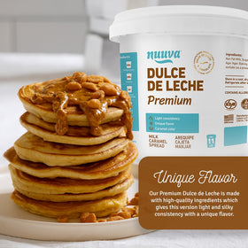 Nuuva Dulce de Leche pancakes-topping adds velvety caramel sweetness