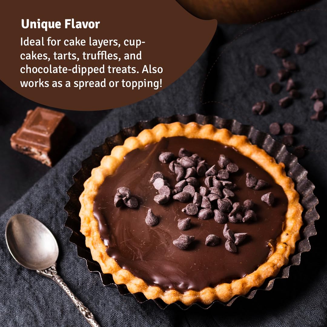 Nuuva Foods ready-to-use ganache tub speeds dessert assembly.