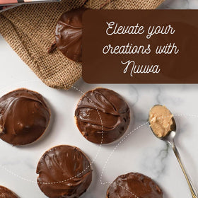 Nuuva semisweet ganache enhances cakes, eclairs, and pastries.