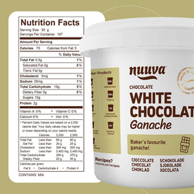 Nuuva White Ganache shelf-stable and easy to store.