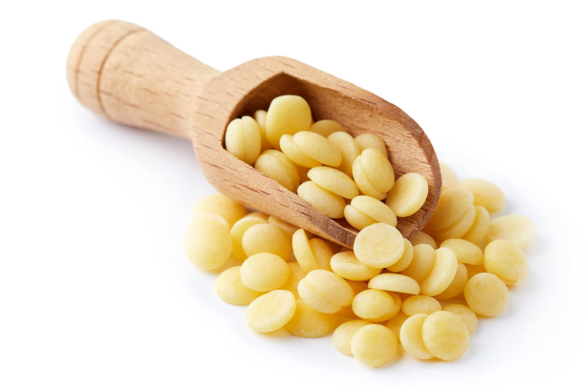 Nuvia Organics Cocoa Butter wafer used in foods and drinks.