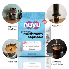 Nuyu Coffee mug-steaming-espresso captures rich aroma and bold flavor