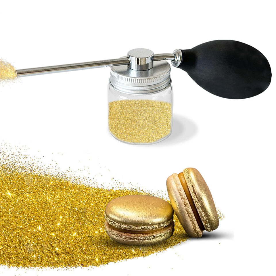 Nvobghdi edible glitter spray bottle adds shimmering cake decoration