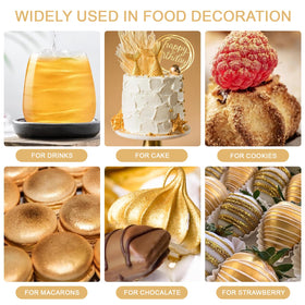 Nvobghdi cake and drink decorations glow with shimmer
