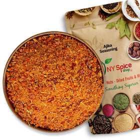NY Spice Shop Ajika Seasoning bottle boosts bold Georgian flavor for grilled dishes.