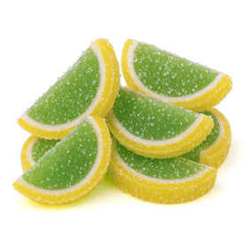 Cake decor using NY Spice Shop key lime jelly slices for desserts