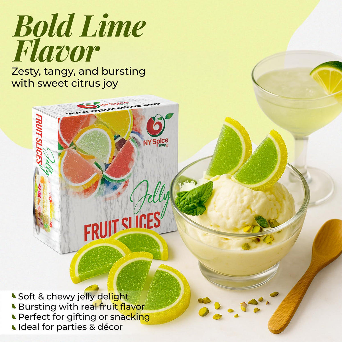 Gift basket highlight: NY Spice Shop key lime jelly slices