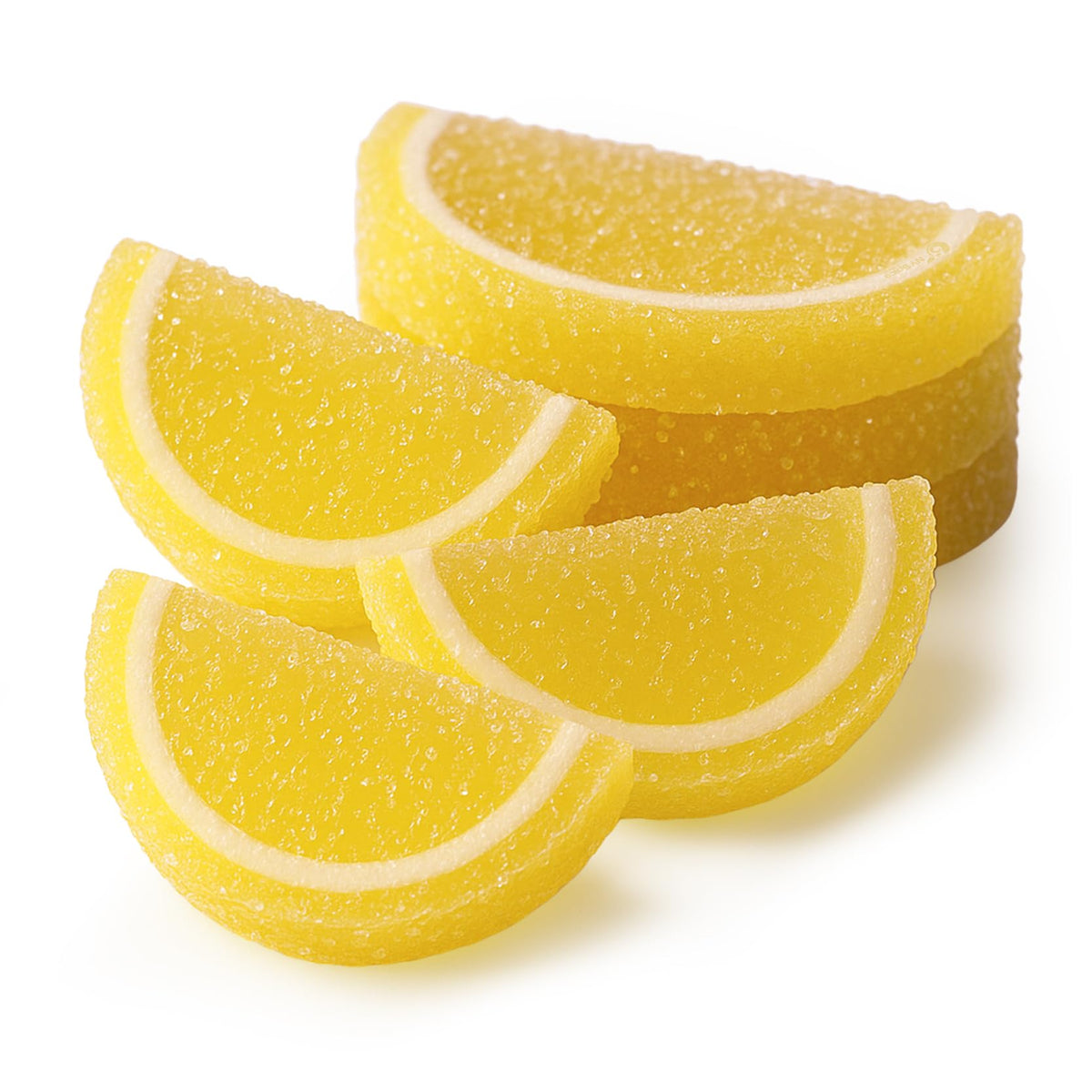 NY Spice Shop Lemon Fruit Slices Candy chewy center with sparkling sugar