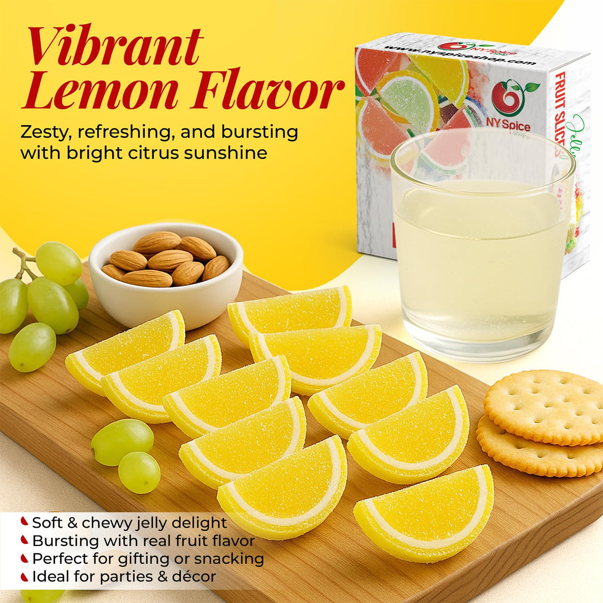 NY Spice Shop Lemon Fruit Slices Candy bulk candy display ideas