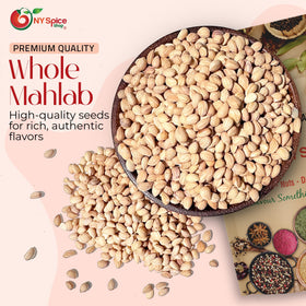 NY Spice Shop Mahlab Seed Whole cracked in bowl to release cherry-almond aroma.