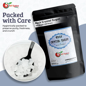 Melting white NY Spice Shop rock candy to create homemade candies and lollipops.