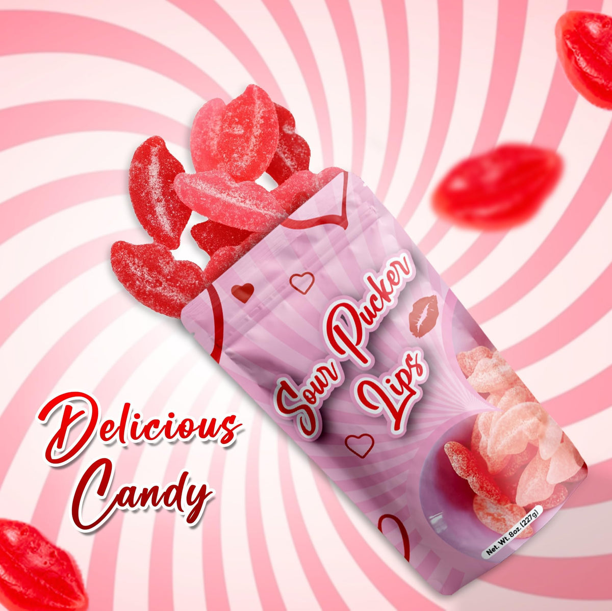NY Spice Shop Sour Pucker lip gummies for lively movie nights.