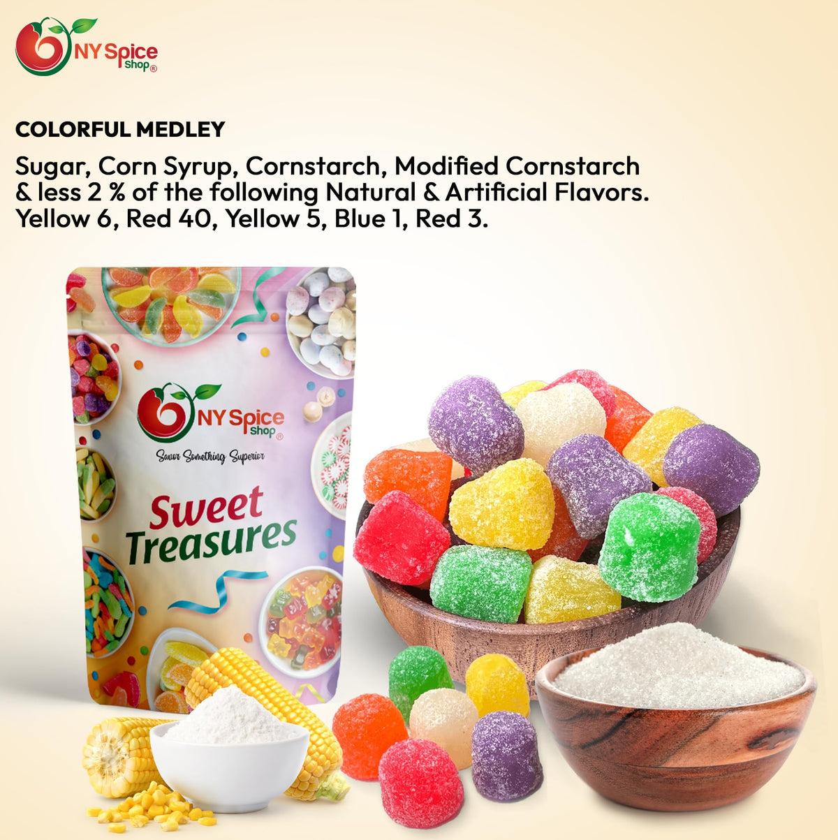 NY Spice Shop Spice Drops bulk pack; cost-effective candy for classrooms, offices, and gatherings.