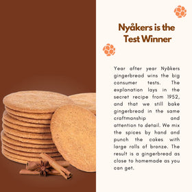 Nyaker row inside box with two 30-cookie rows, individually wrapped—great for sharing.