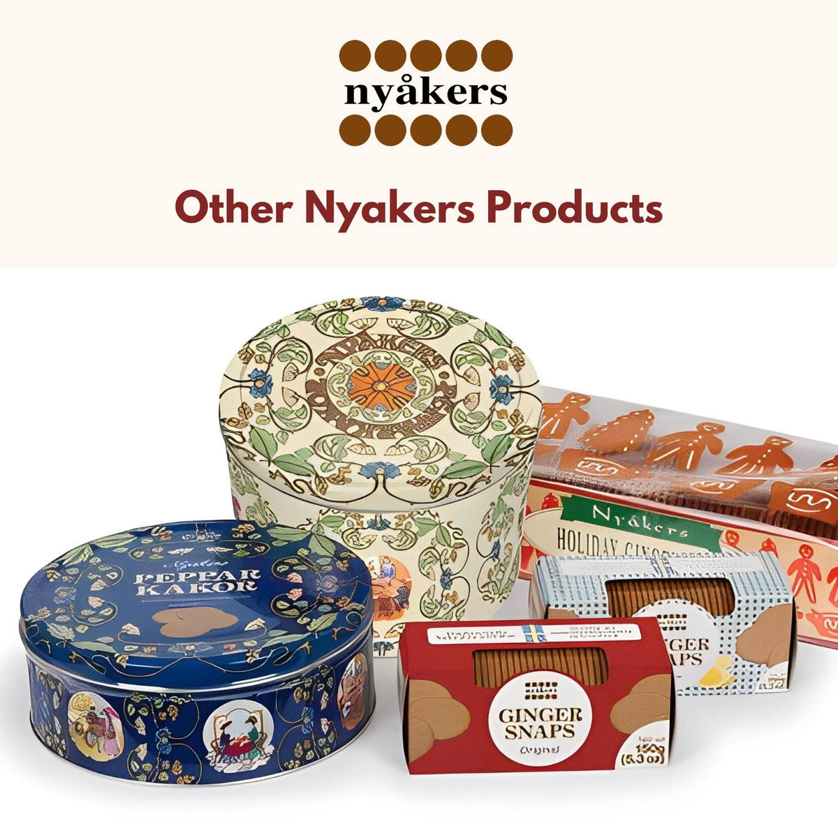 Refill your tin with Nyaker cookies for easy sharing.