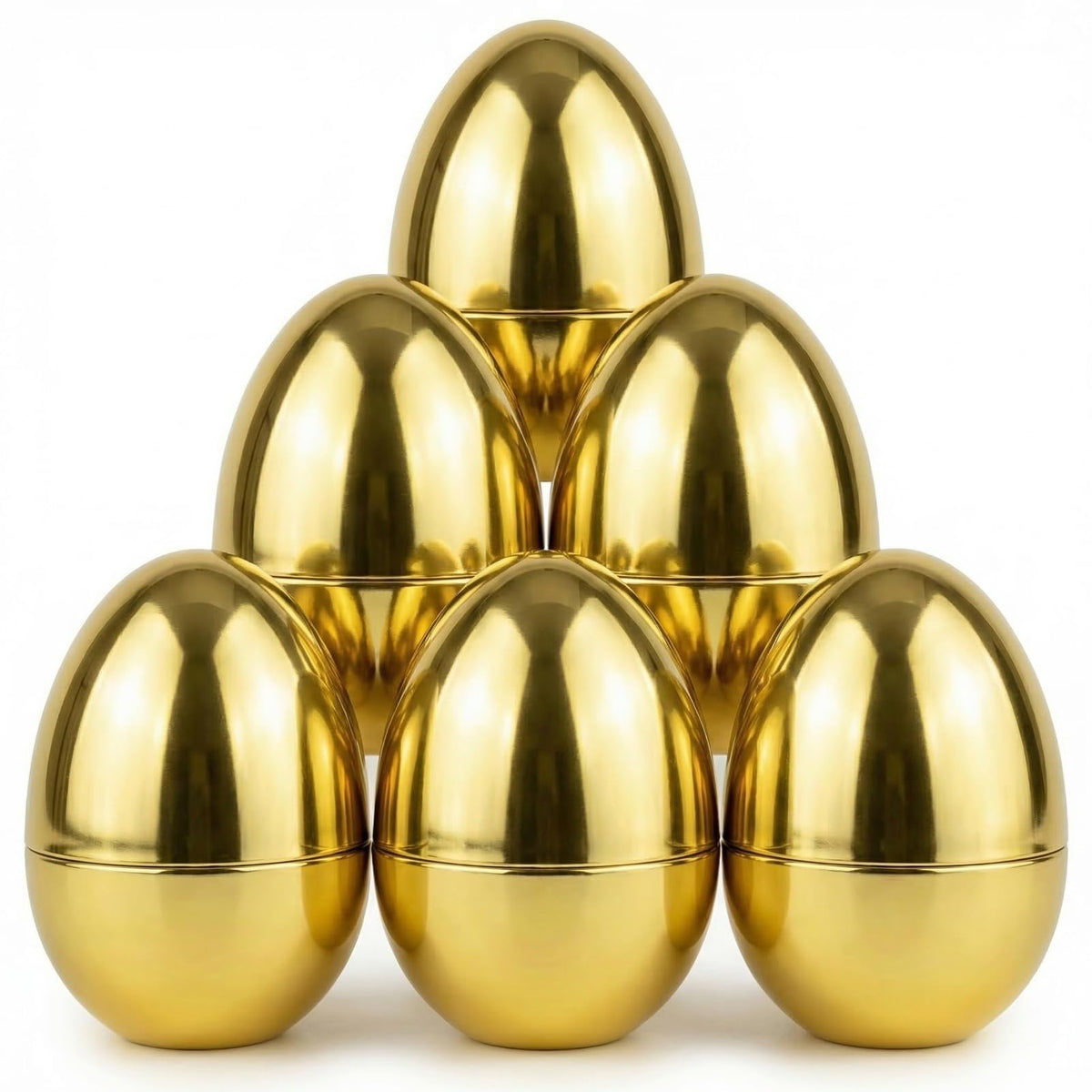 Nyicey jumbo gold Easter egg 6 inch ready for hunts and decor