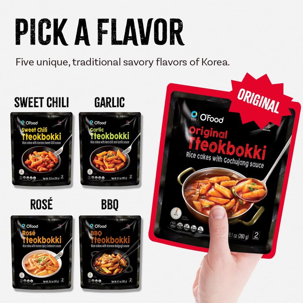 O’Food Tteokbokki ready in 3 minutes, simple stovetop prep