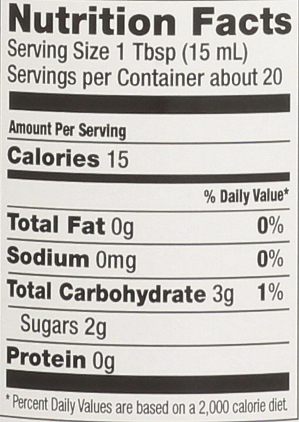 Close-up of the O Olive Oil label on White Balsamic.