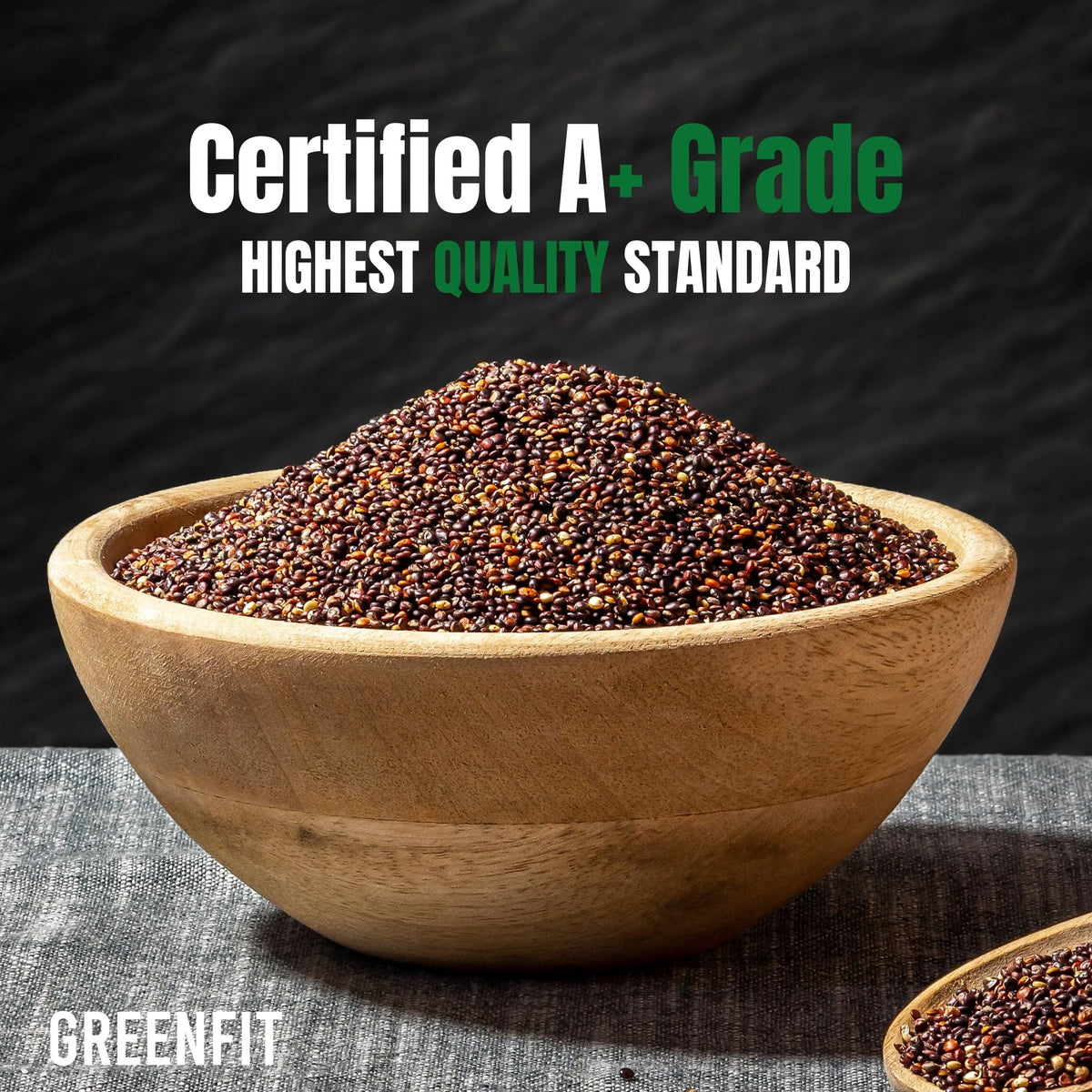OA Quinoa Greenfit Royal Black Quinoa pre-washed for quick, convenient cooking.