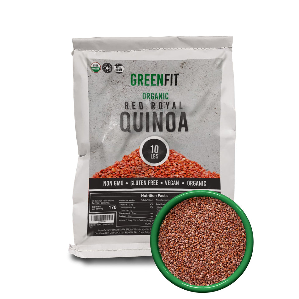 OA QUINOA Greenfit Royal Red Quinoa pack front showing premium quality