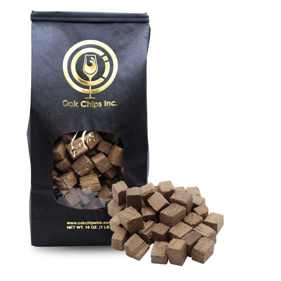 Oak Chips Inc. French Oak Cubes medium toast packaging for aging wines