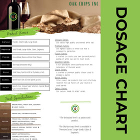 Oak Chips Inc. French Oak Cubes measuring spoon for dosing