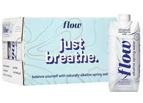 Oasis Flow 12-pack on shelf for convenient daily hydration