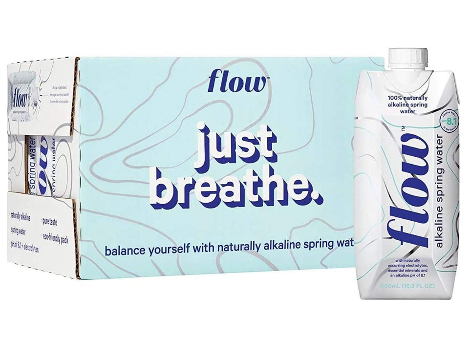 Oasis Snacks Flow alkaline water bottle pour for refreshing hydration with minerals