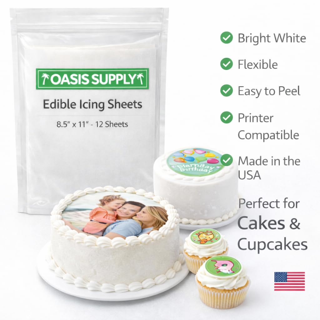 Oasis Supply allergen-free and kosher-certified icing sheets