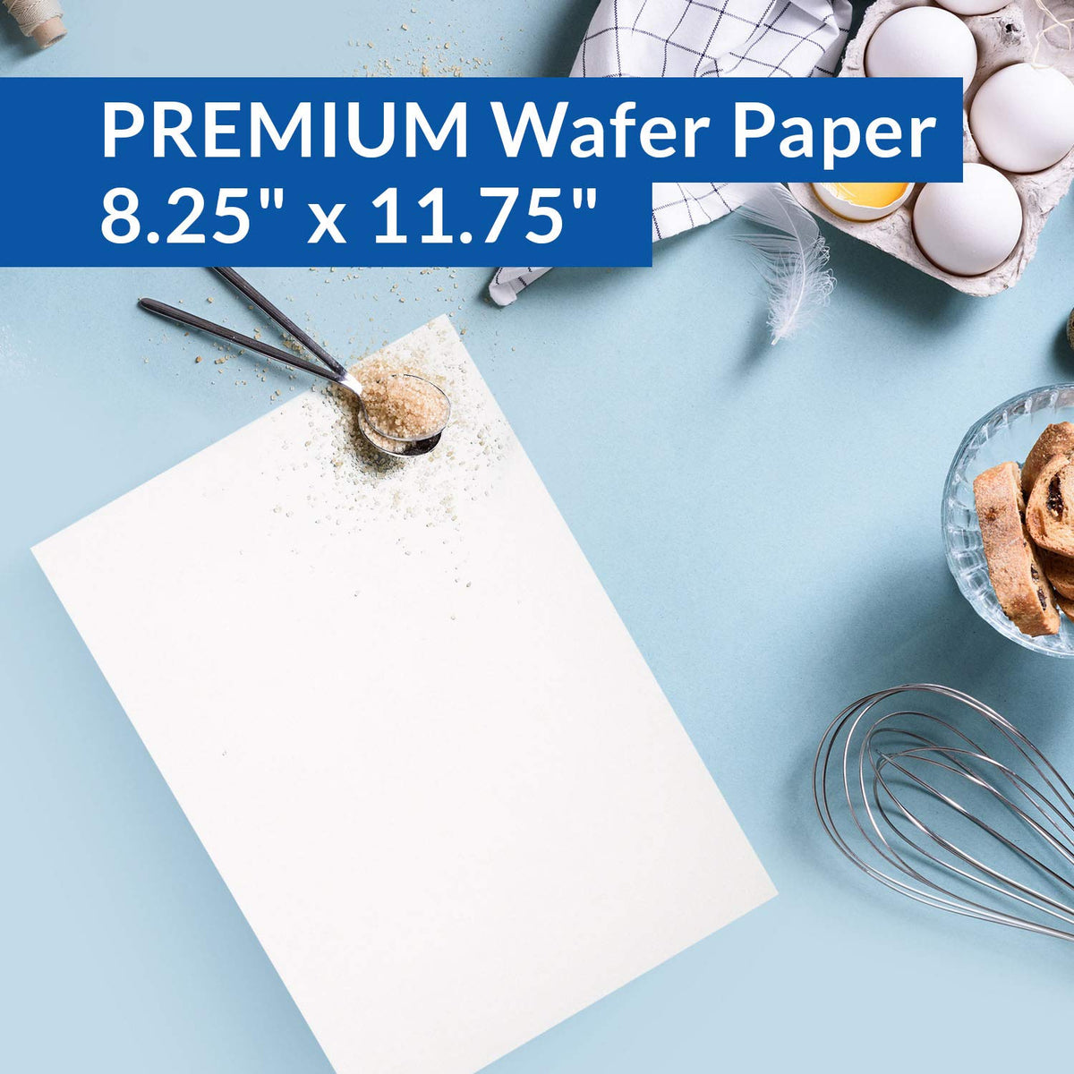 Oasis Supply wafer paper sheet for edible art on desserts.