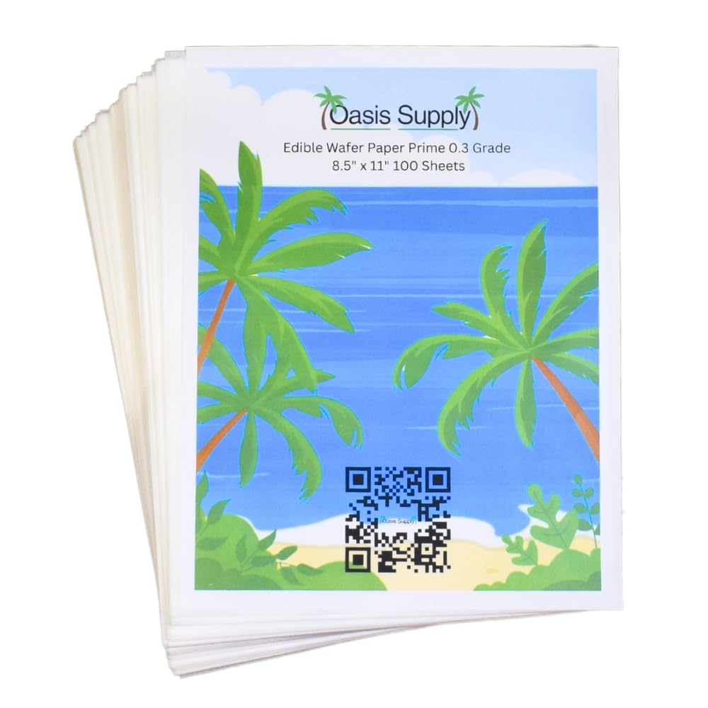 Oasis Supply wafer paper cake toppers and modern cake accents