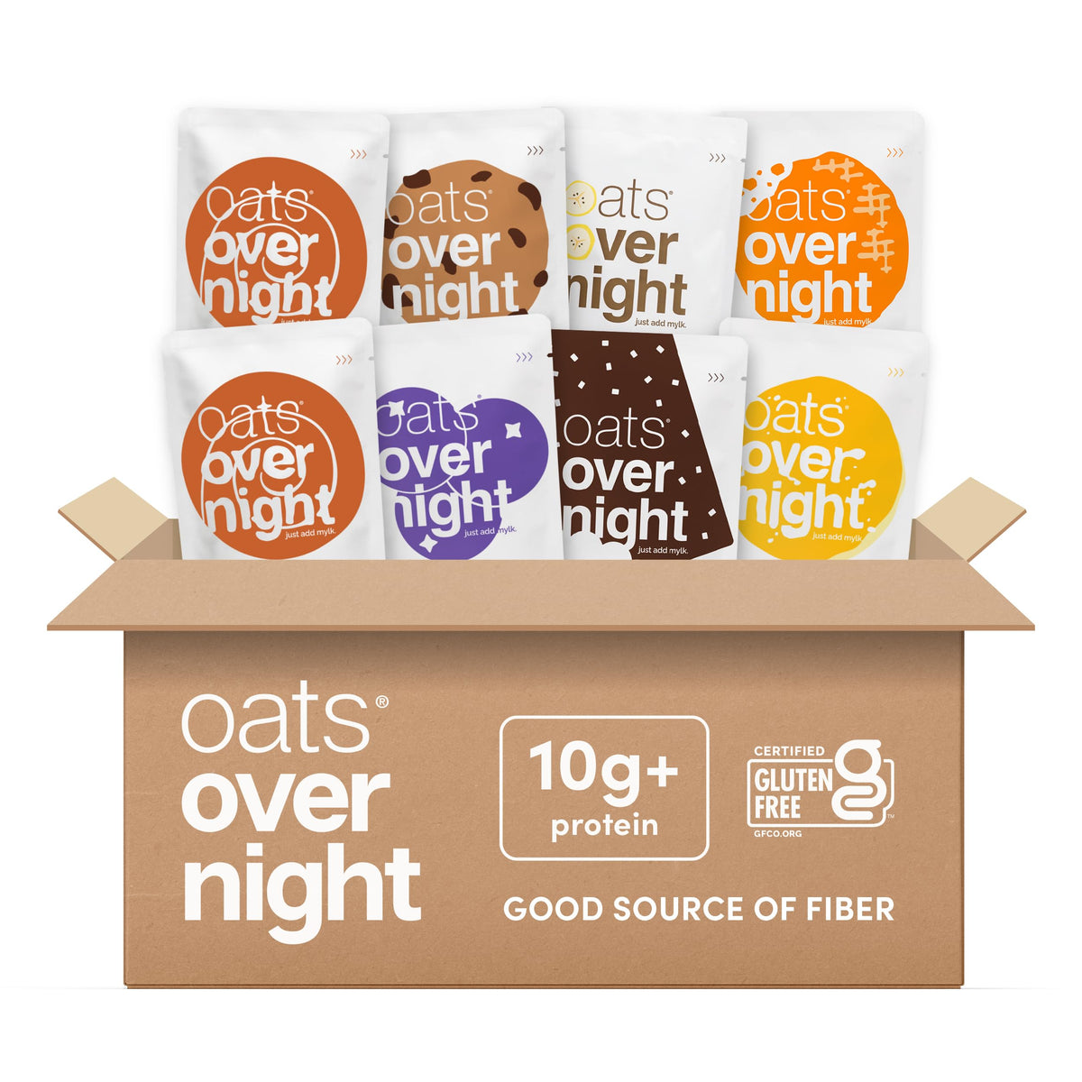 Oats Overnight banana bread pack visual for quick, protein-rich mornings.