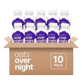 Oats Overnight blueberry muffin bottle front emphasizes a protein-forward breakfast option.