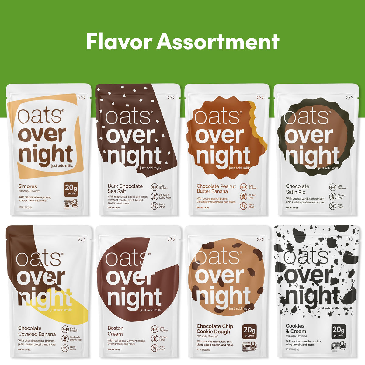Oats Overnight Boston Cream flavor delivers a tasty, protein-rich start.