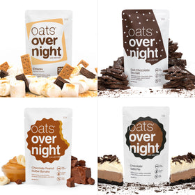 Oats Overnight Boston Cream visual showcases versatile breakfast for on-the-go.