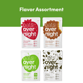 Oats Overnight Cookies & Cream flavor, creamy bits visible