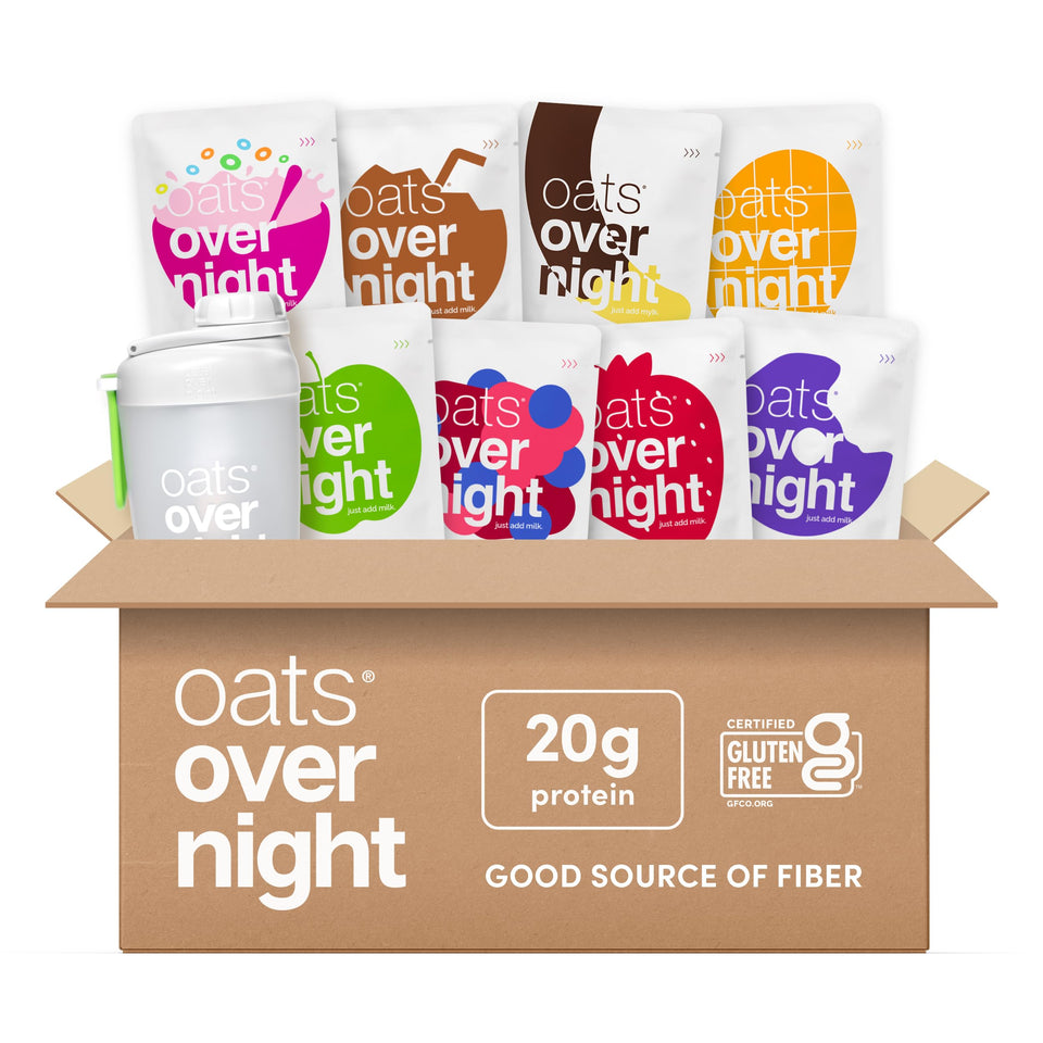 Oats Overnight fruit variety pack front view for grab-and-go breakfast