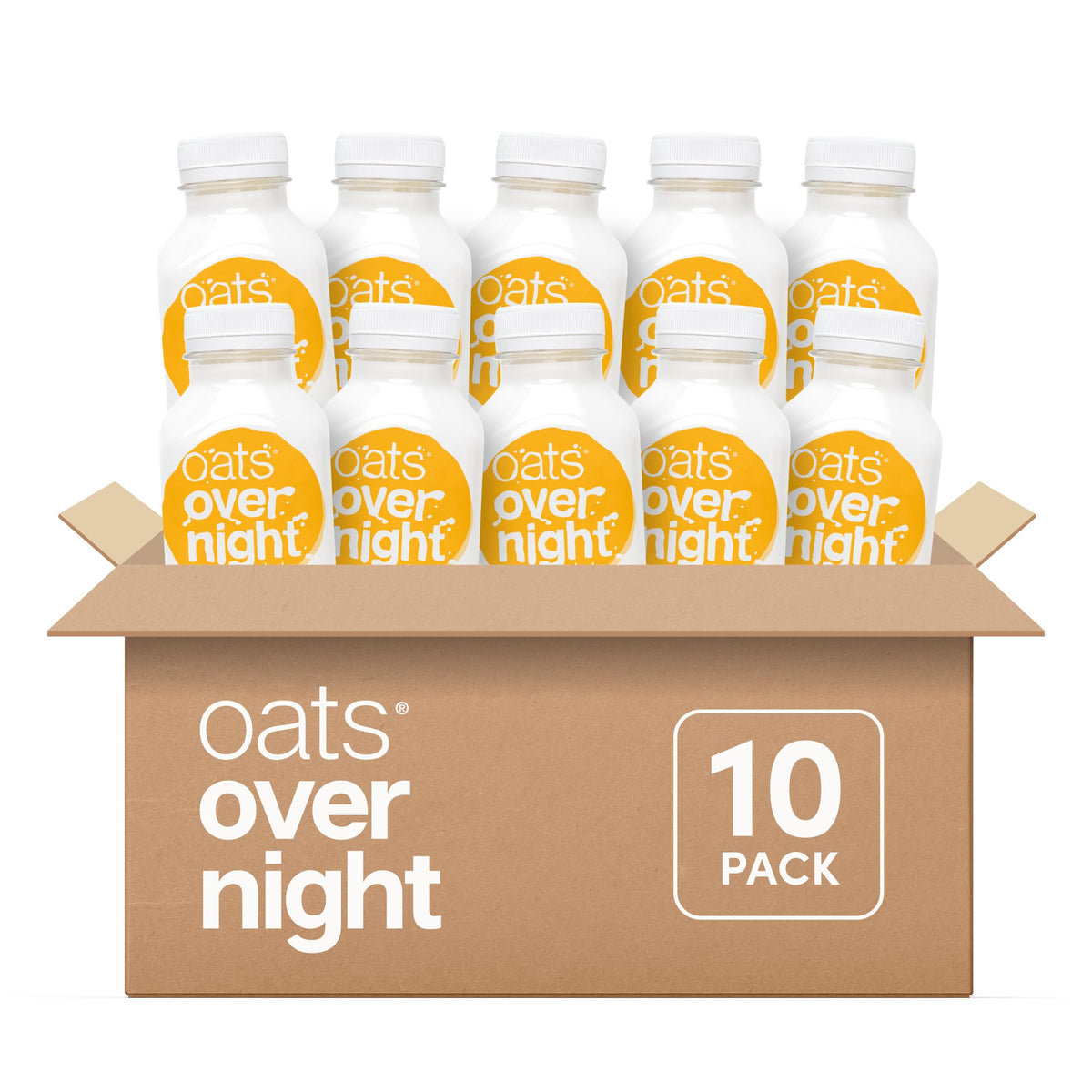 Oats Overnight maple brown sugar bottle shows ready-to-drink convenience.
