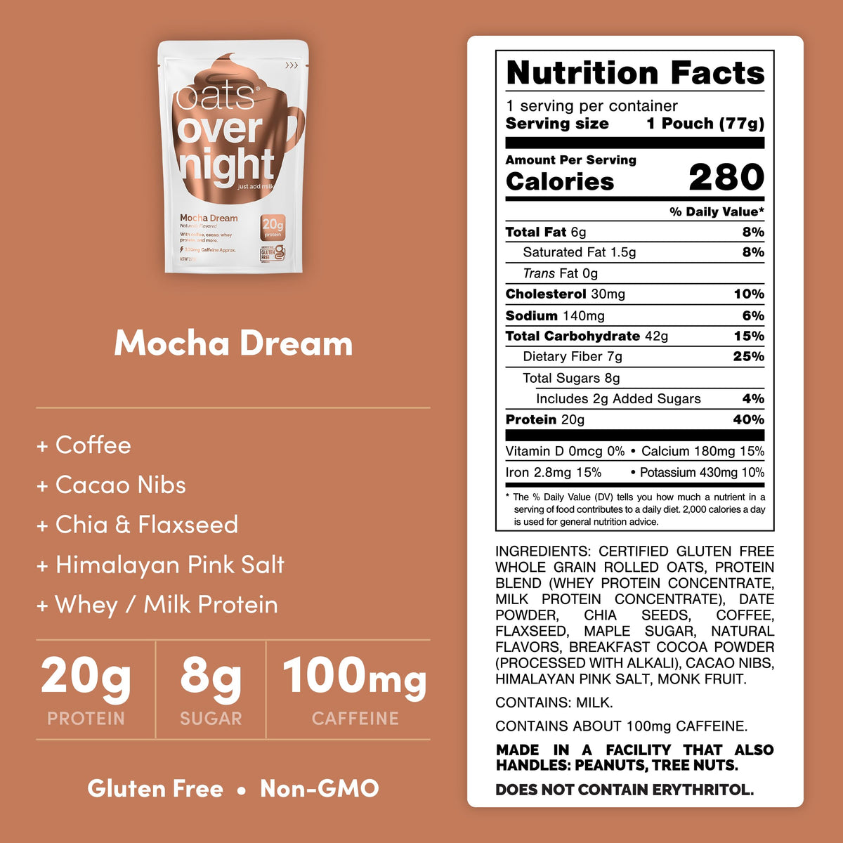 Mocha Dream in a shaker-ready setup for quick, grab-and-go mornings.