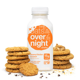 Oats Overnight Peanut Butter Crunch morning-routine scene suggests convenience