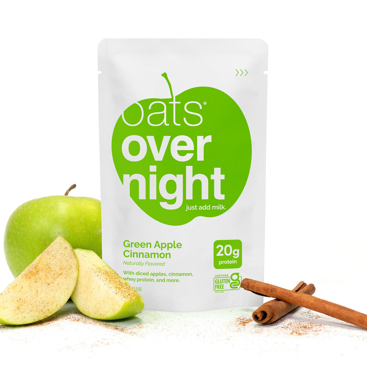Oats Overnight shaker bottle included for grab-and-go mornings.