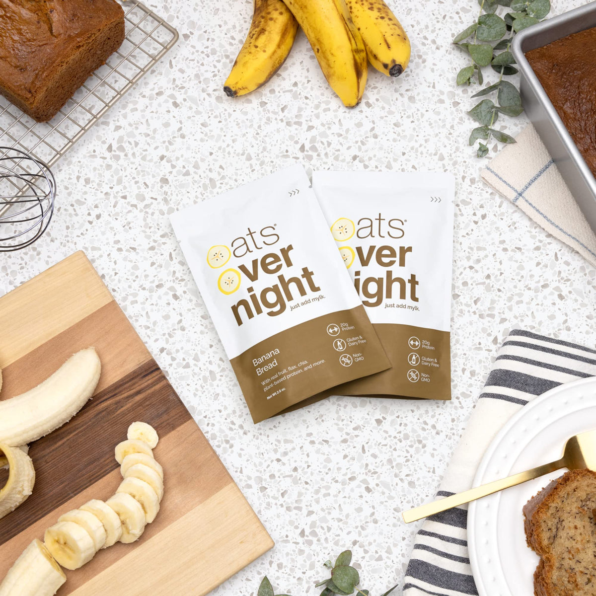 Shaker bottle ready-to-go with Oats Overnight for convenient sipping.
