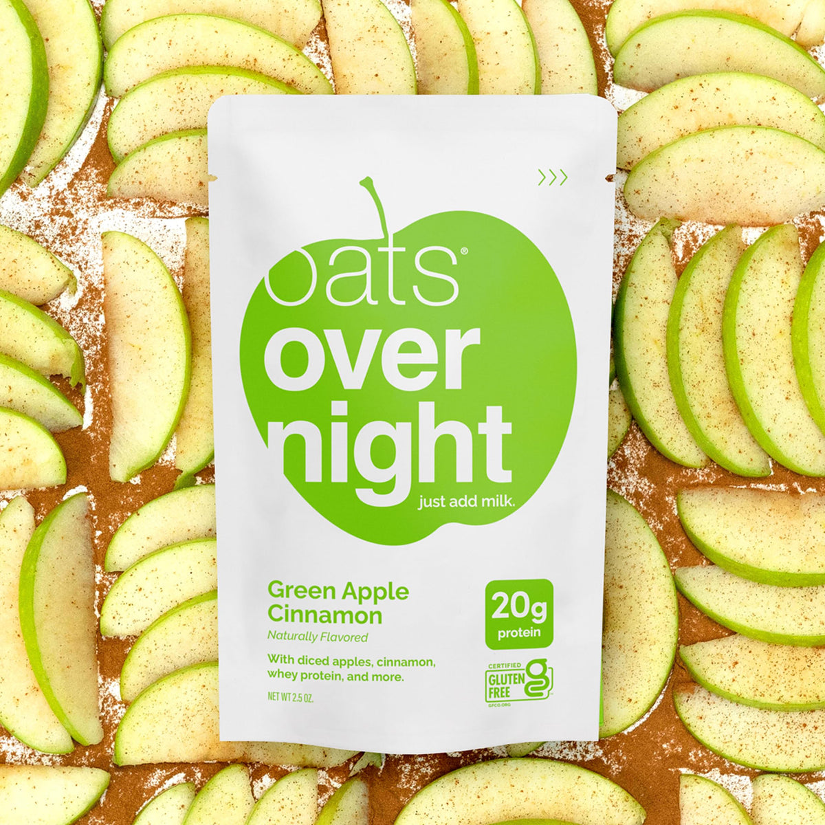 Oats Overnight ready-to-mix design shown for night-before prep.