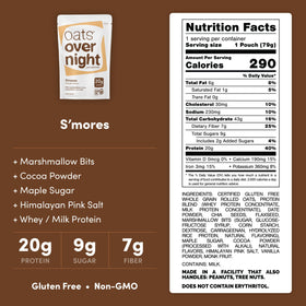 Oats Overnight Smores mixing in BlenderBottle for convenient grab-and-go prep.